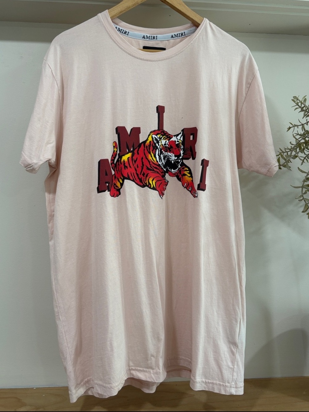 Amiri Vintage Men’s Tiger Graphic T-shirt, Size L